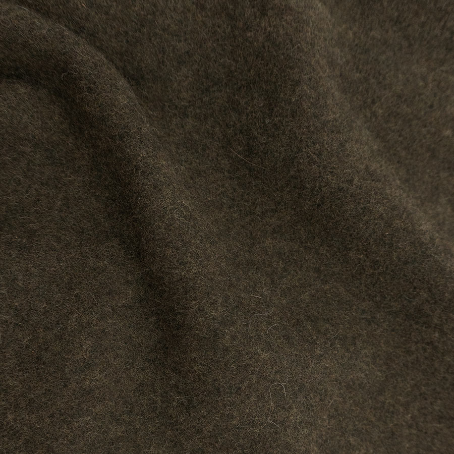 Lodenfleece dunkelbraun Lodenfleece Meterware, dunkelgrau (schiefer)